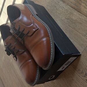 Boys Brown Leather Bruno Marcs Dress Shoes